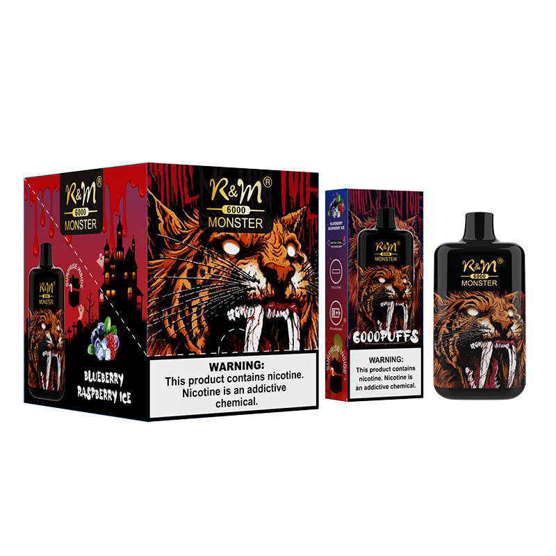 OEM Fruit personnalisé saveurs Elf Bar Board Shape Mesh Coil Rechargeable 6000 Puffs R&M Monster Disposable Vape 