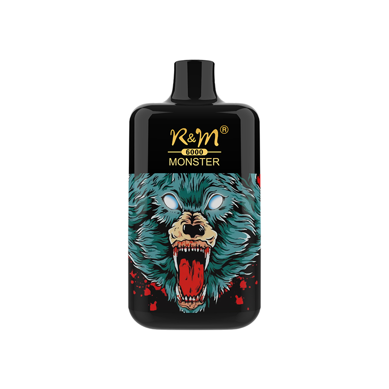2% 5% Nicotine Dernière Version Elfe Box Disposable Vape 6000puffs R&M Monster Mesh Coil Electronic Cigarette