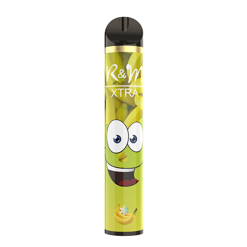 R & M XTRA 1600 Puffs 6% Dispositif jetable de Vape Nicotine | Banane glace