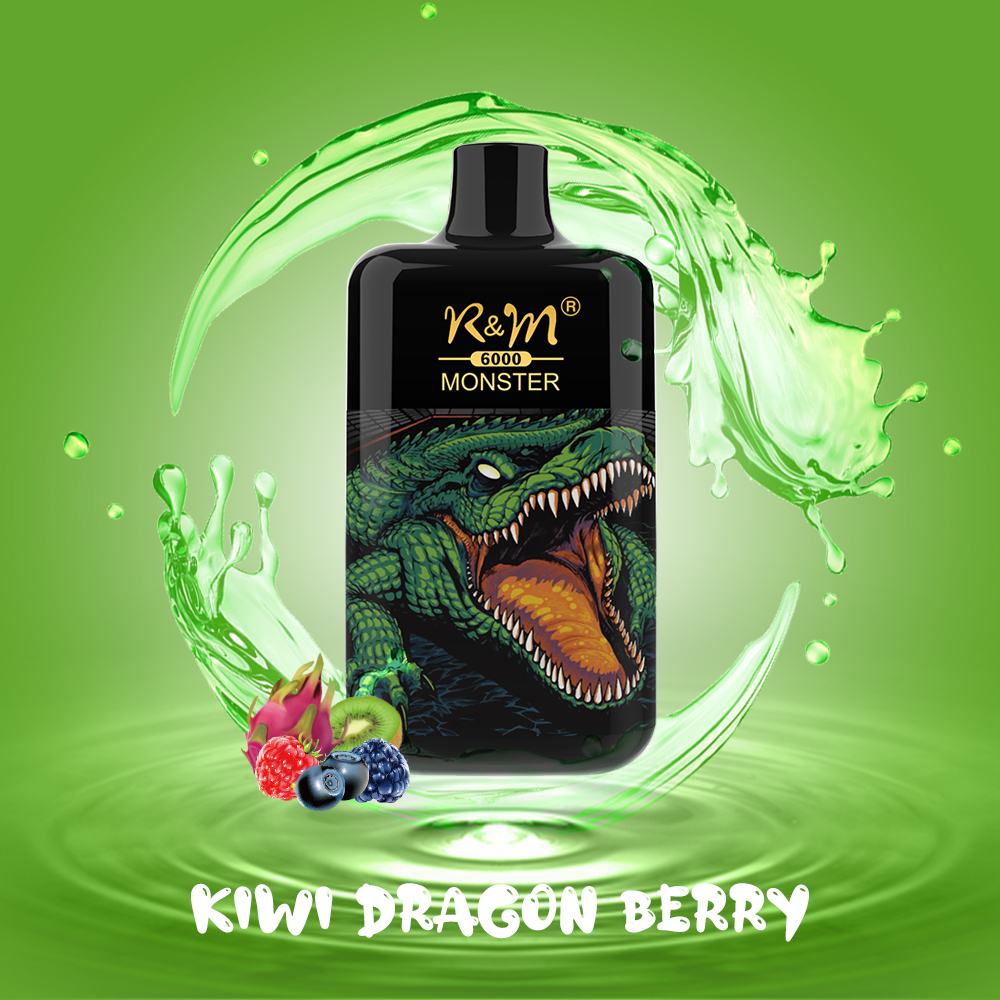 R&M MONSTER GOOD TAST 12 FLAVORS MESH COLL RECHARGable 6000puffs Elf Box Disposable Vape USA Wholesale