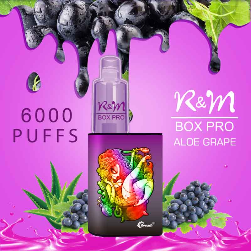 R&M Box Pro Cotton Candy | 6000 Puffs | Grossiste de vape jetable | Hyde Vape