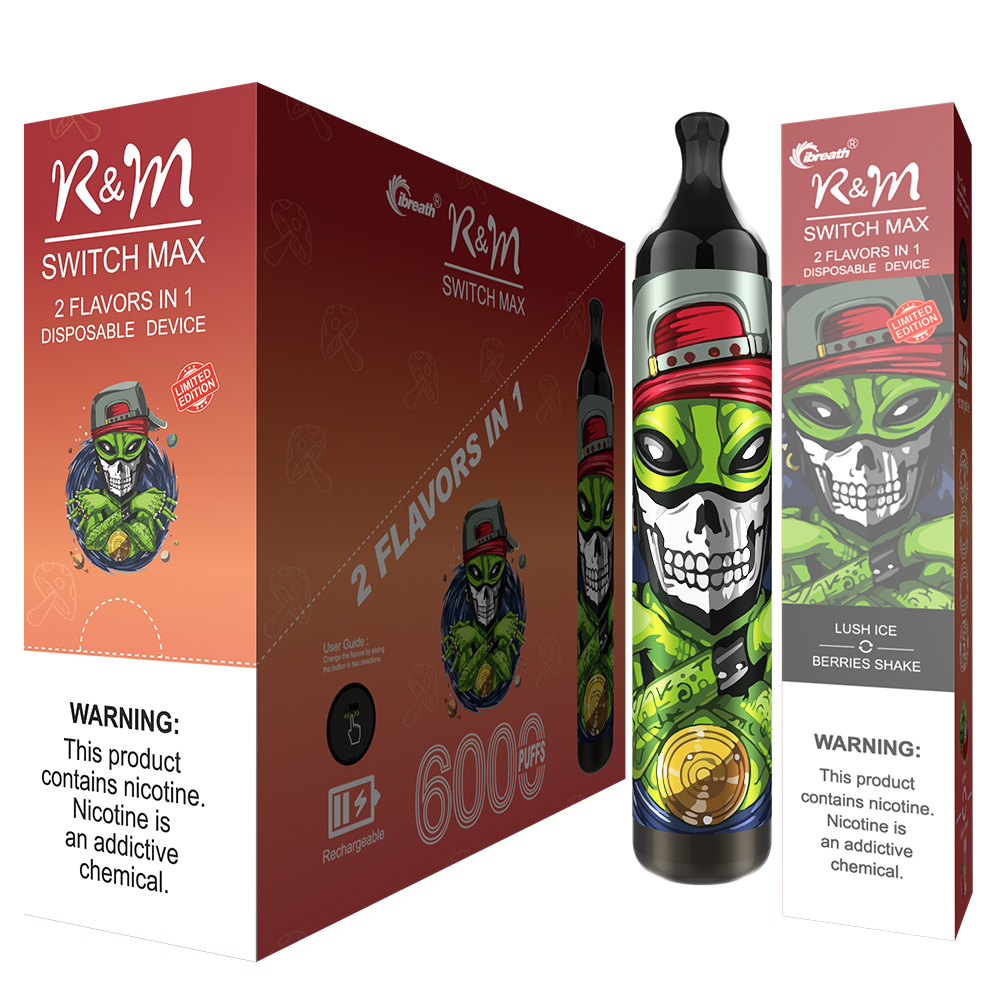 R&M Switch Max Switch Flavors Fournisseur de vape à chaud