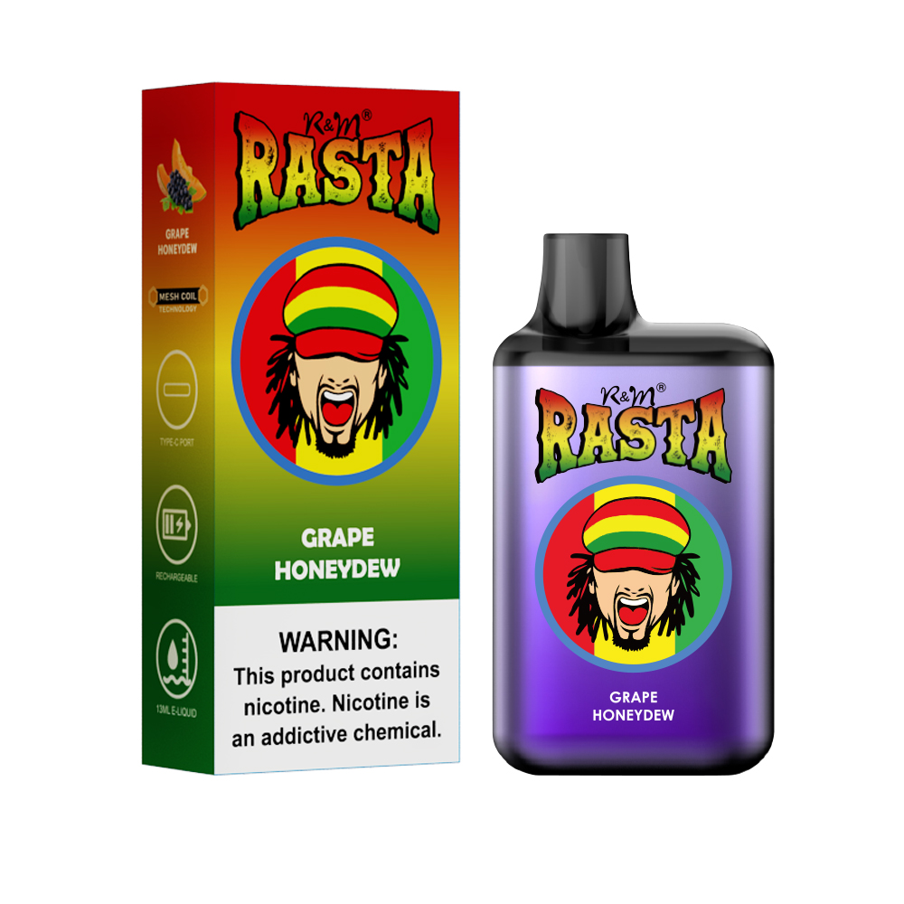 Version en gros de la barre Elf Ultra Ultradgrade Mesh Coil 5500 Puffs R&M RASTA Disposable Device Disposable Vape Pen