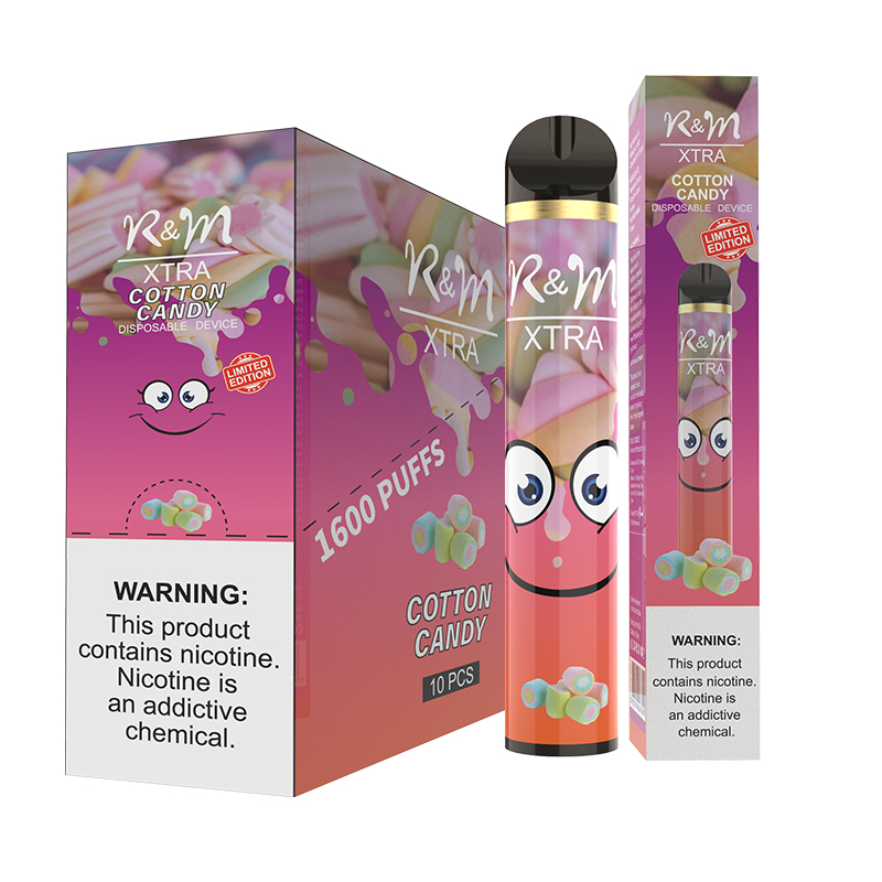 R & M XTRA 1600 Puffs 6% Dispositif jetable de Vape Nicotine | Barbe à papa