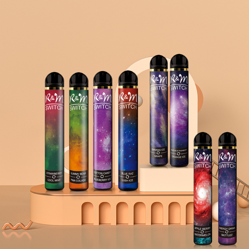 Interrupteur R&M (Double saveurs) 2000 Puffs 6% Dispositif jetable de la vape de nicotine 