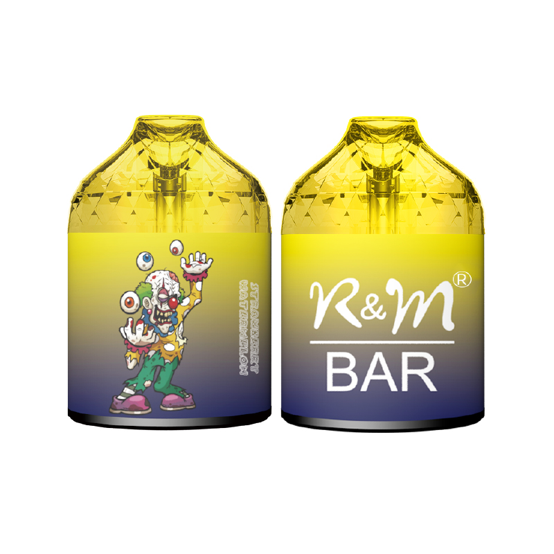 China Custom Logo 9000puffs Rechargeable RVB Light R&M Bar 16 saveurs 15 ml E Liquide Disposable Vape Elf Bar Flum Bar Box Vape 
