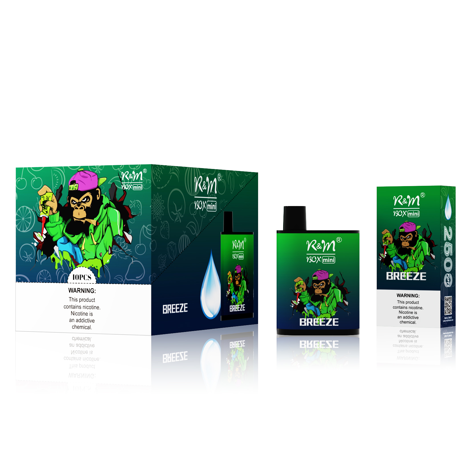 R&M Box Mini Gummy Bear 2500 Puffs Angleterre jetable Vape