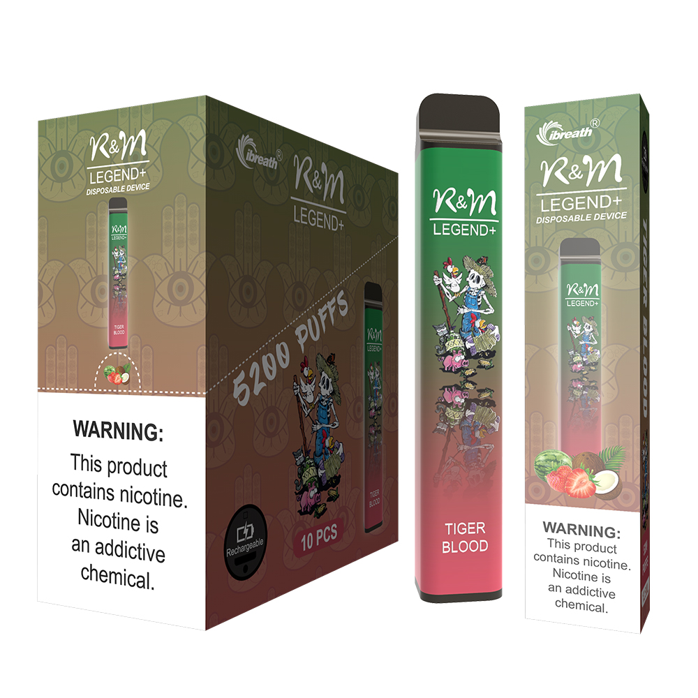 Légende R&M + | 6% de nicotine | Blolesiste jetable Vape | Fabricant